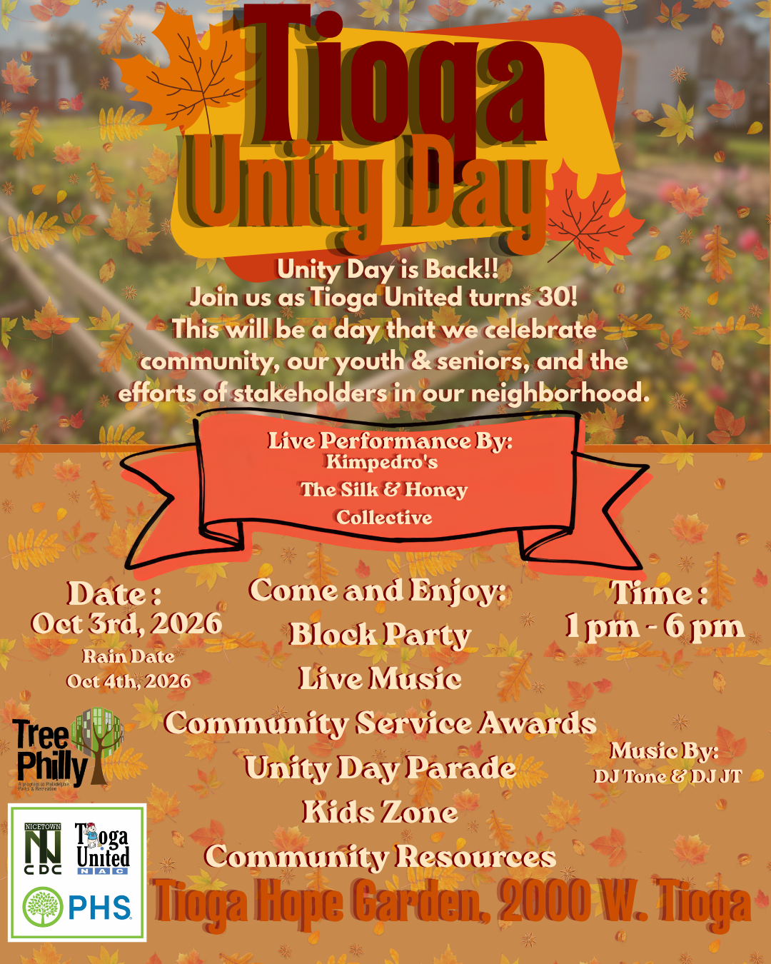 Tioga Unity Day original event flyer